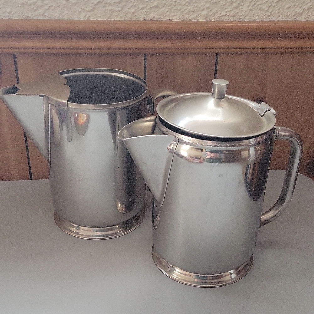 Stainless Steel Coffee and Water Jug Set